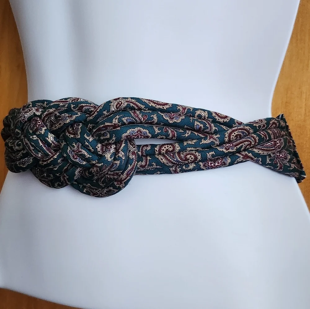 Century Canada Braided Silk Belt Adjustable